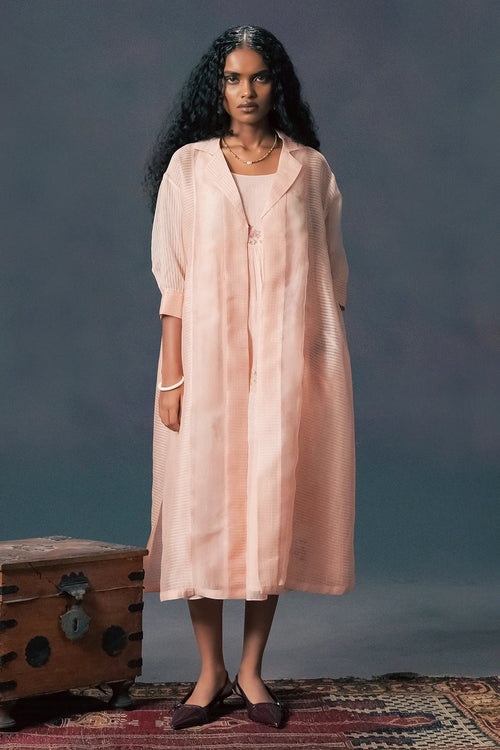Old Rose Dress With Jacket