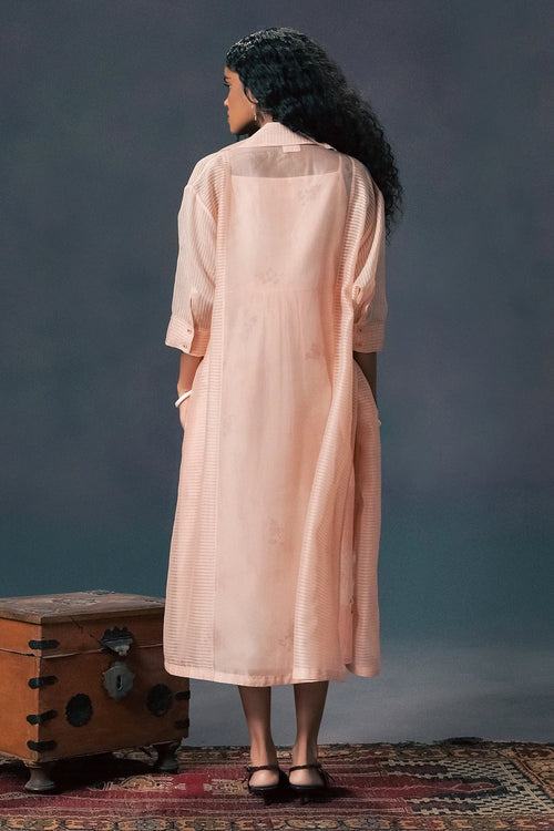 Old Rose Dress With Jacket