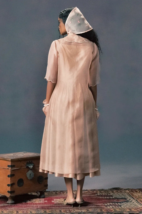 Mocha Mousse Dress With Jacket