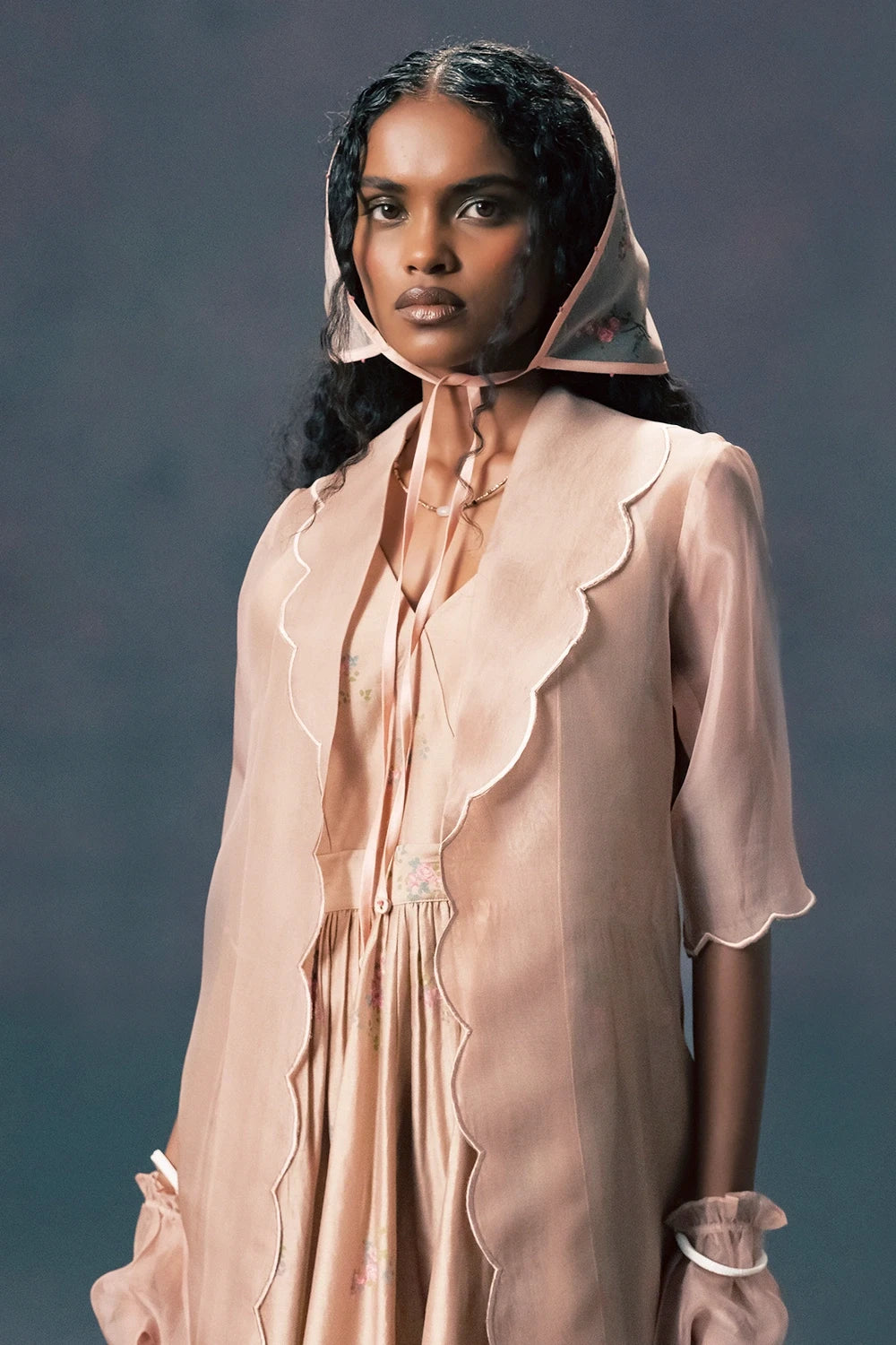 Mocha Mousse Dress With Jacket