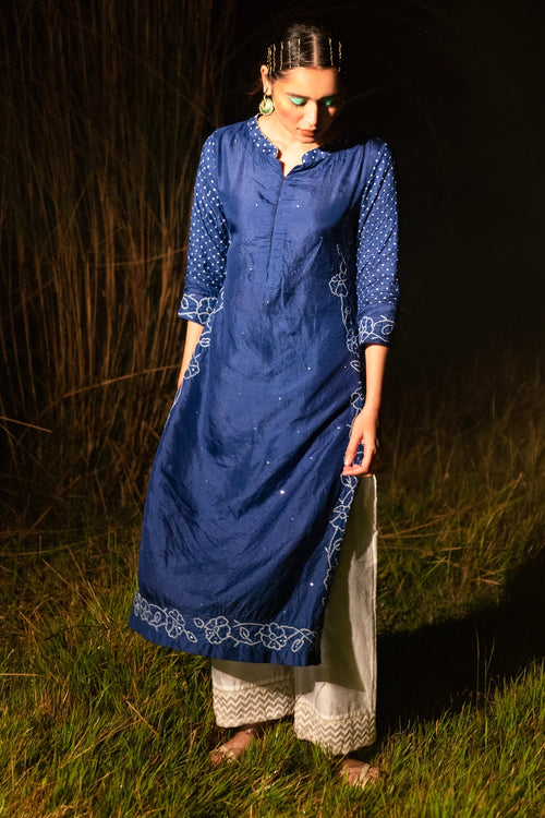 Blue Chandanee Kurta
