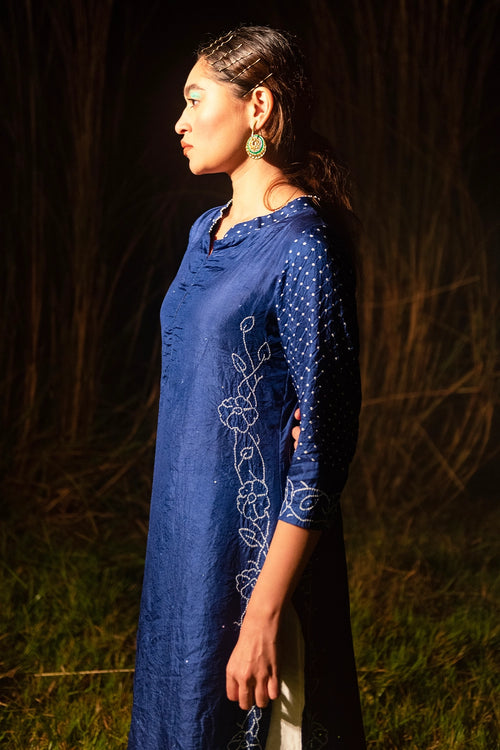 Blue Chandanee Kurta