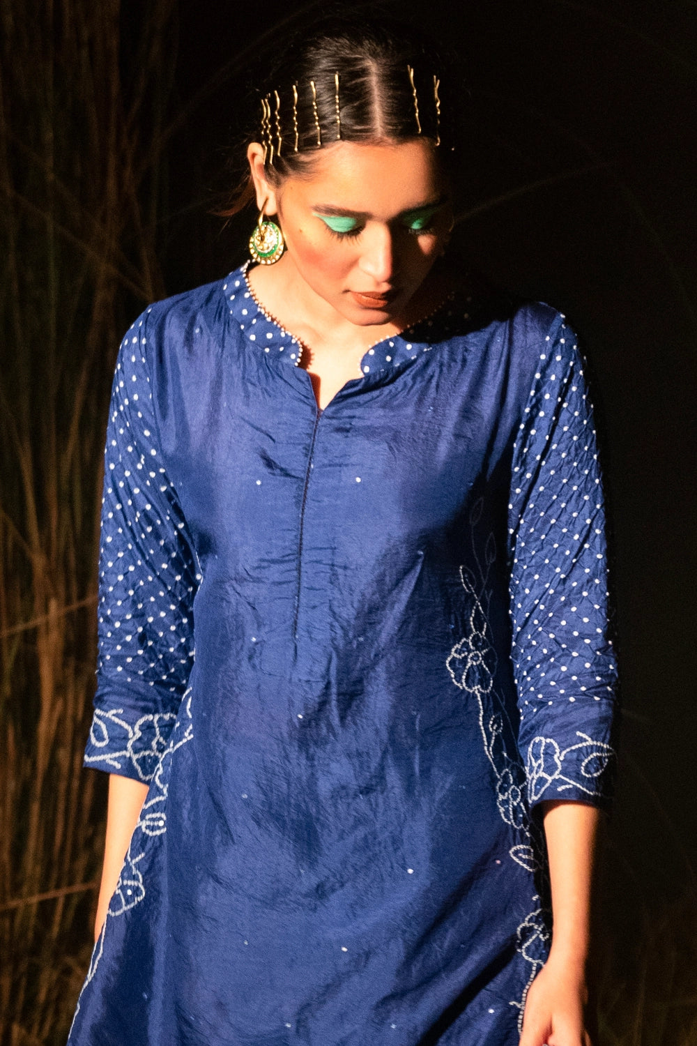 Blue Chandanee Kurta