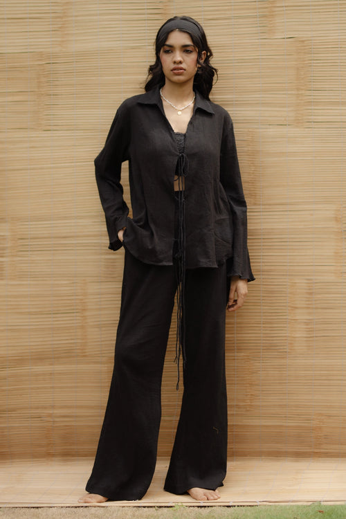 Black Crushed Set