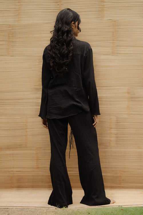 Black Crushed Set