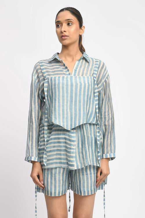 Sky Corset Co-ord Set