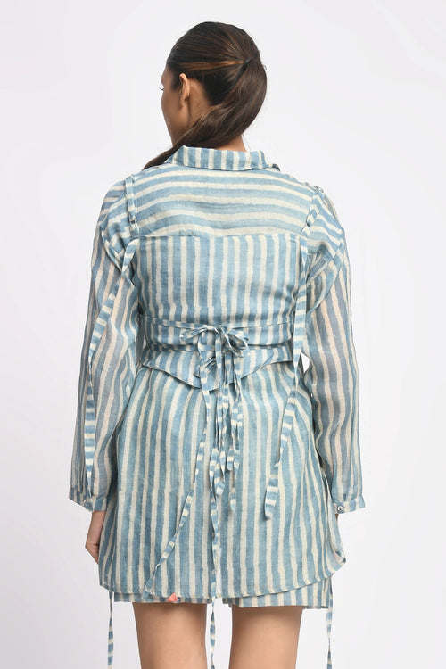 Sky Corset Co-ord Set