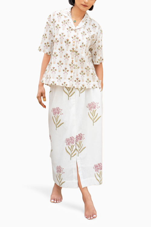 Araki Midi Skirt Co-ord Set
