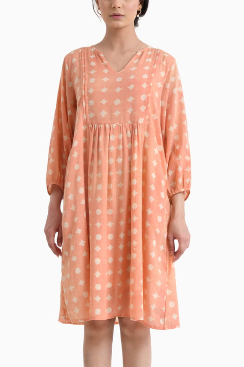 Pink Sunkissed Printed Midi Dress