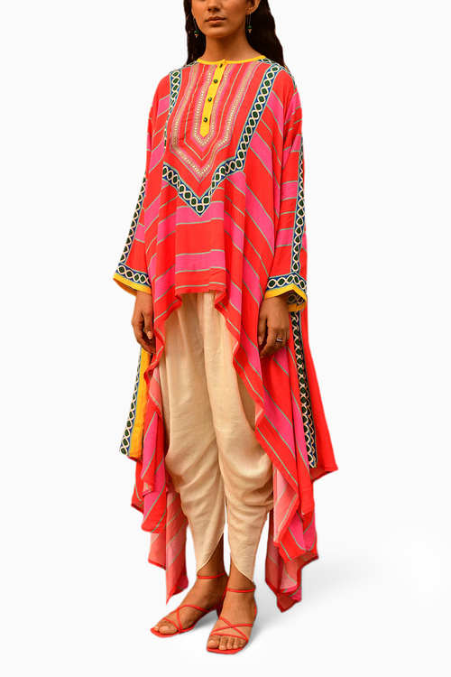 Rani Cape with Dhoti Pants
