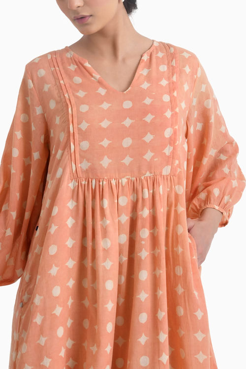 Pink Sunkissed Printed Midi Dress