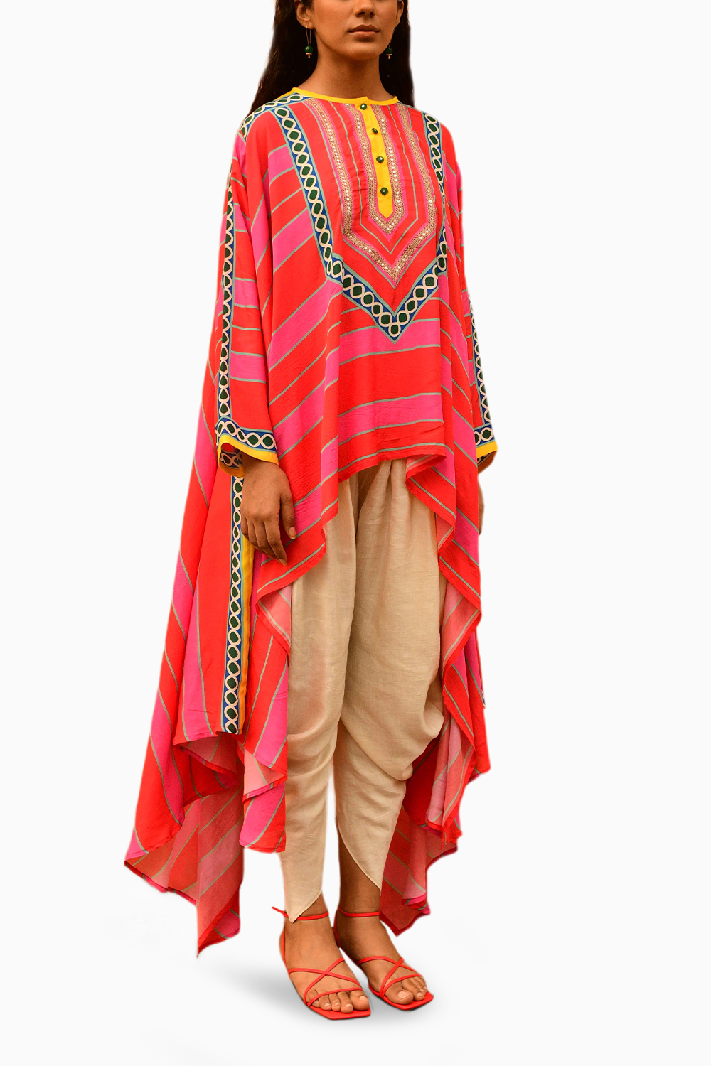 Rani Cape with Dhoti Pants