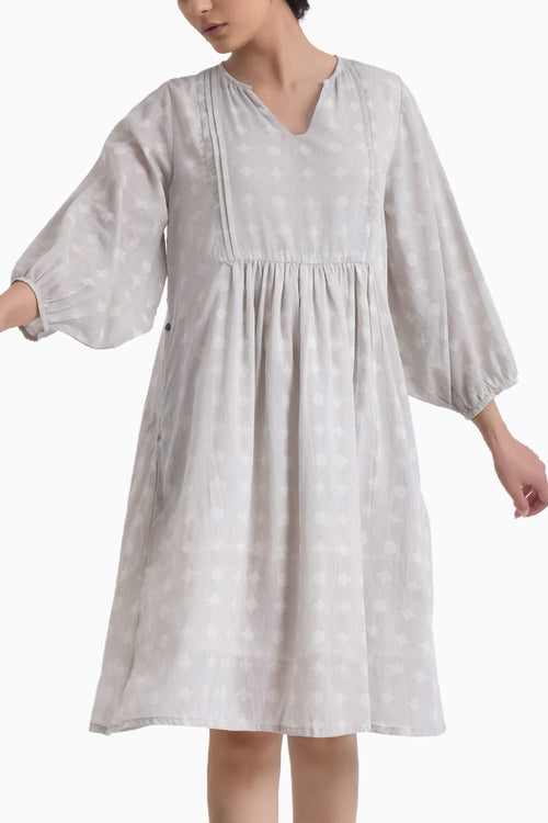 Grey Sunkissed Printed Midi Dress