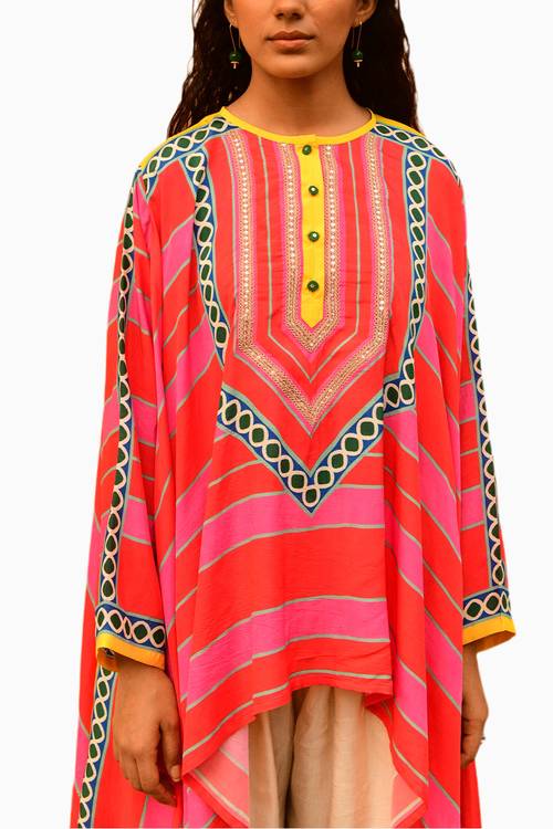 Rani Cape with Dhoti Pants