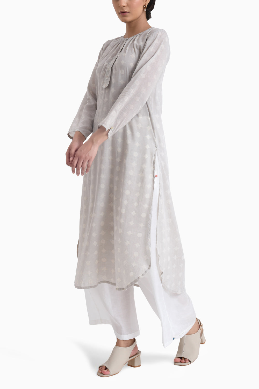 Grey Sunkissed Kurta with Pants