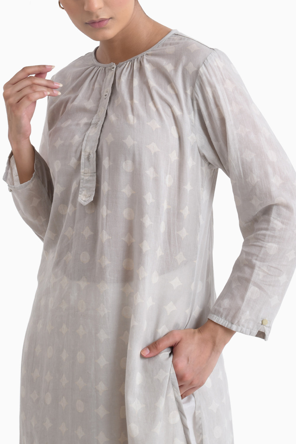 Grey Sunkissed Kurta with Pants