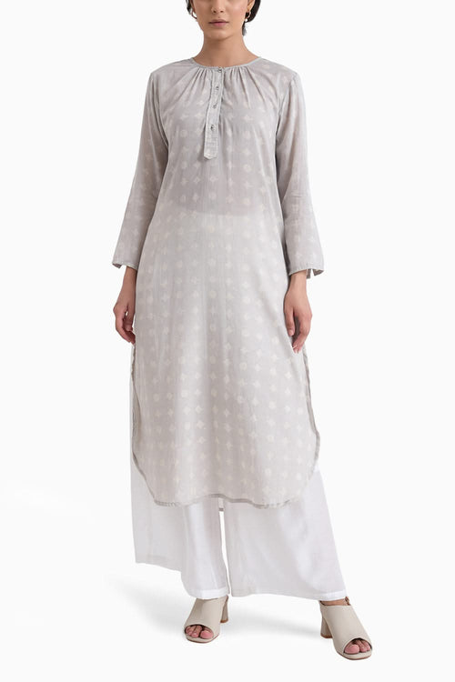 Grey Sunkissed Kurta with Pants