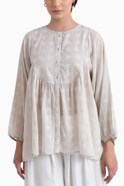 Grey Sunkissed Printed Top with Pants