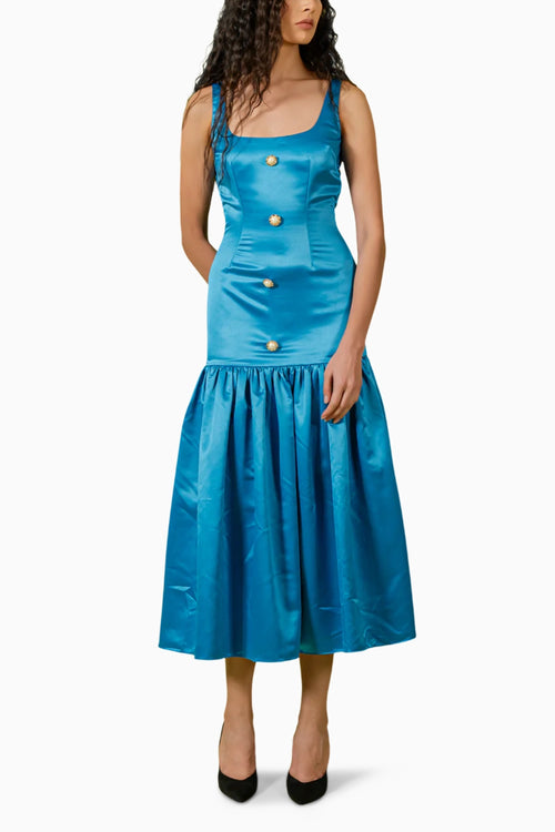 Blue Sleeveless Dress