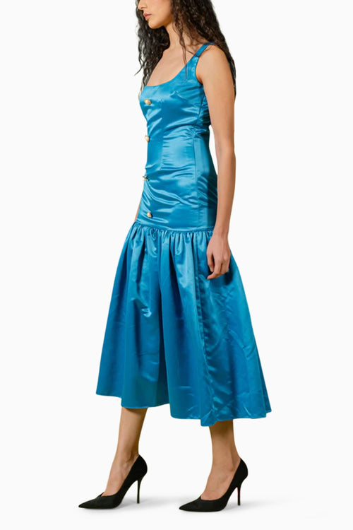 Blue Sleeveless Dress