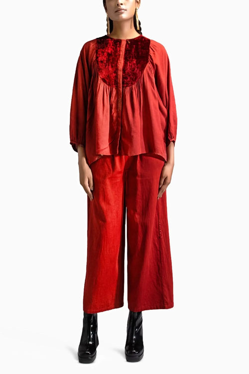 Crimson Lush Co-ord Set