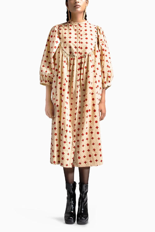 Voyage Red Midi Dress