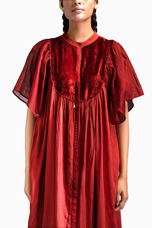 Crimson Moonlit Dress