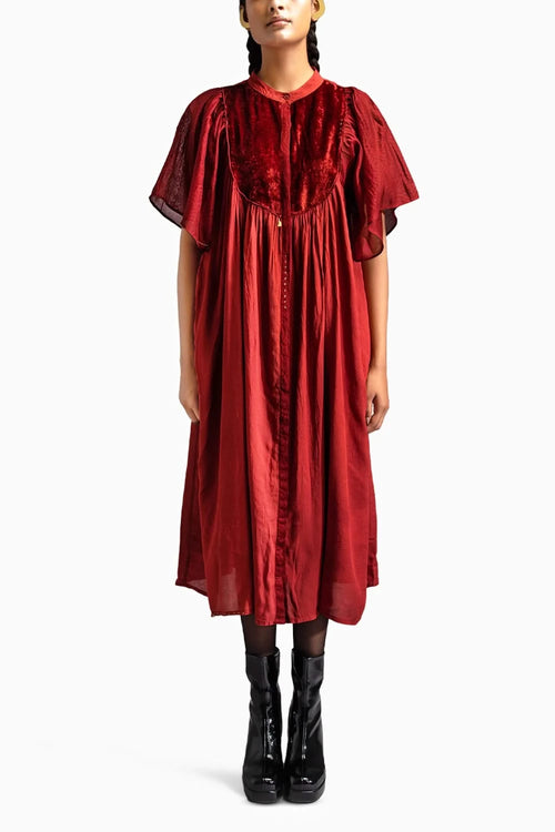 Crimson Moonlit Dress