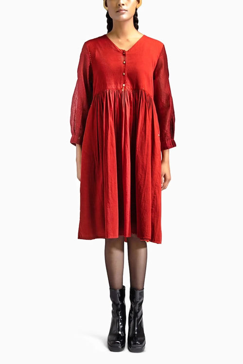 Nomad Crimson Midi Dress
