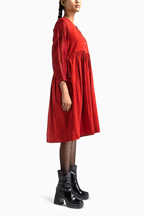 Nomad Crimson Midi Dress