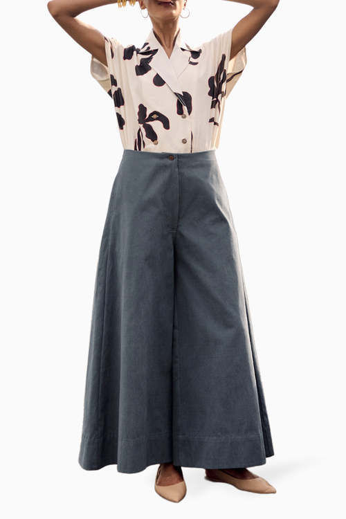 Serin Top and Blue Tail Trouser