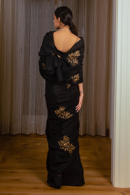Black Silk Saree