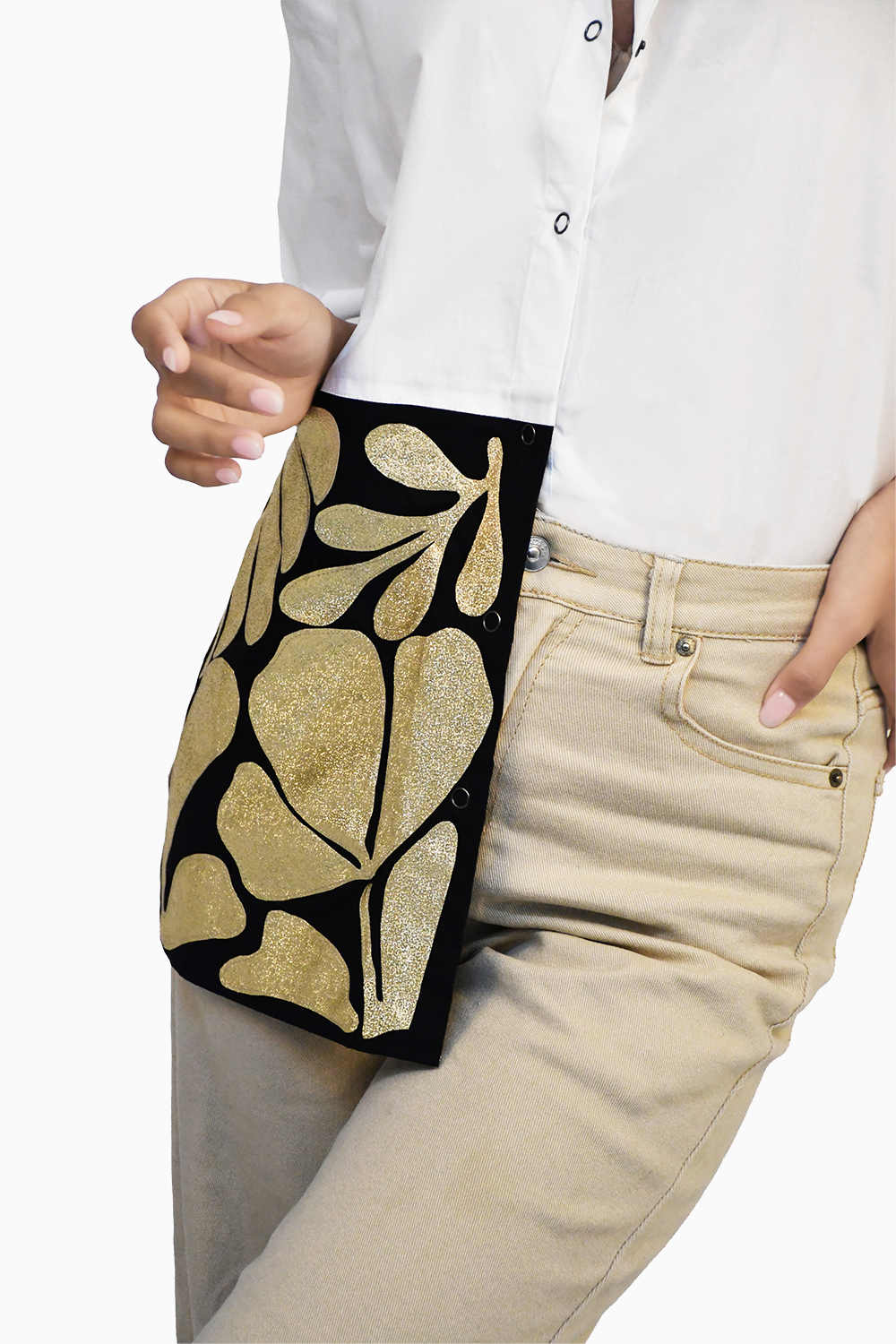 White Oversized Fit Assymmetrical Shirt