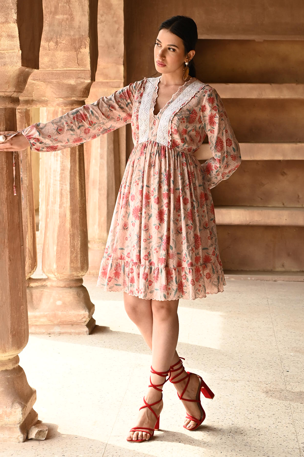 Gulabi Barkha Dress