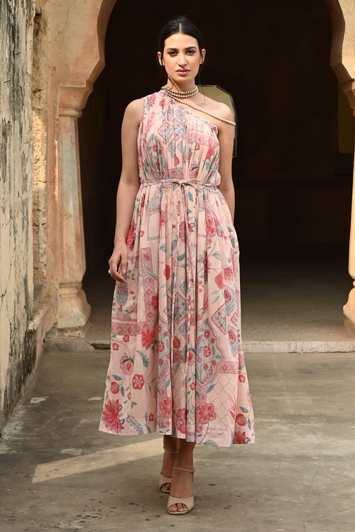 Gulabi Barkha Midi Dress