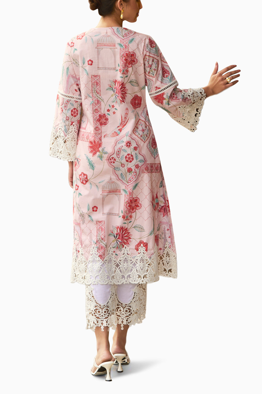 Gulabi Nalini Kurta Set with Dupatta