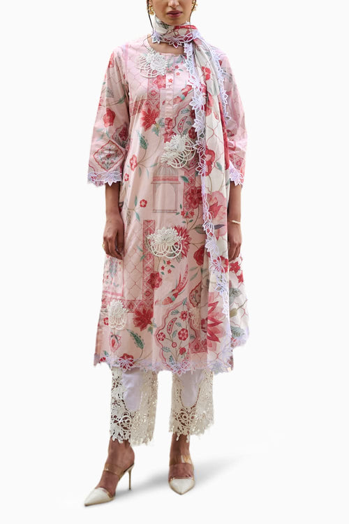 Gulabi Neerja Kurta Set with Dupatta