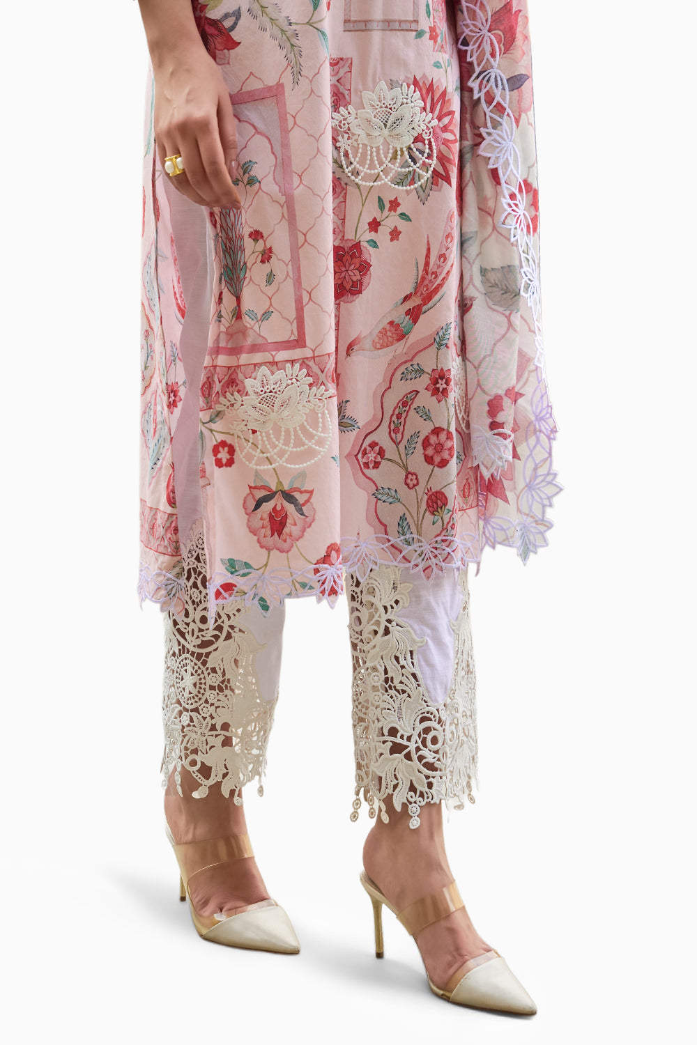 Gulabi Neerja Kurta Set with Dupatta