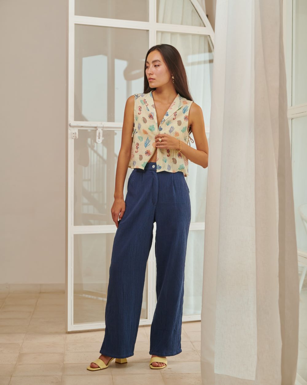 Reef top and Azure Pant