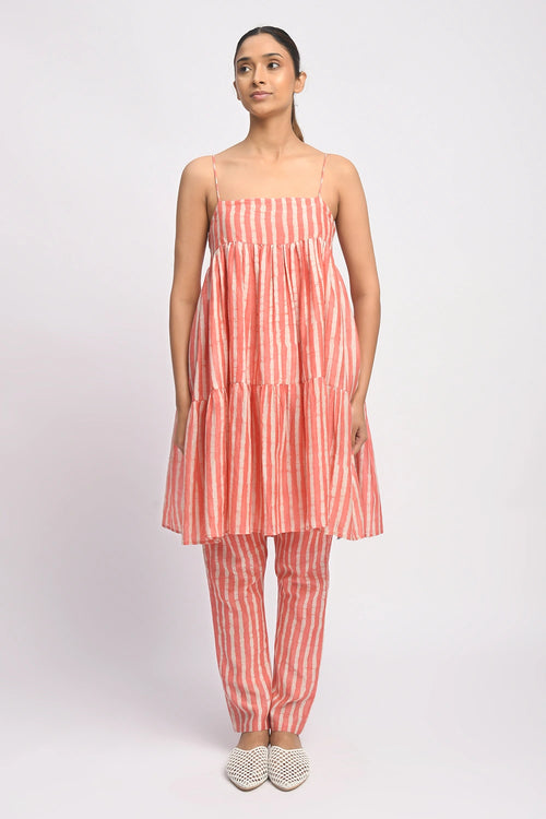 Coral Strappy Set