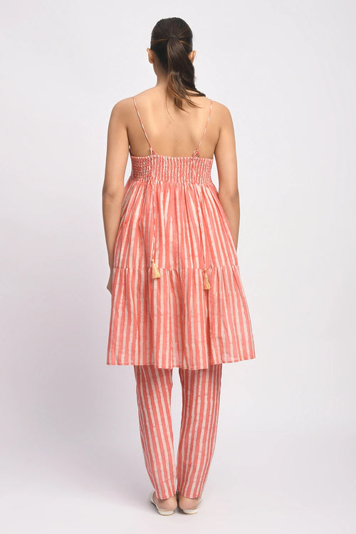 Coral Strappy Set