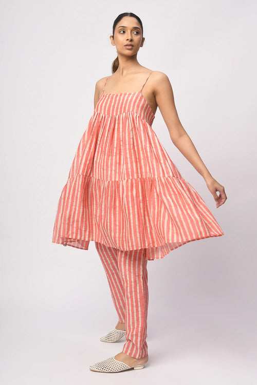 Coral Strappy Set