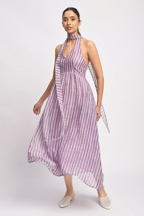 Lilac Halter Dress