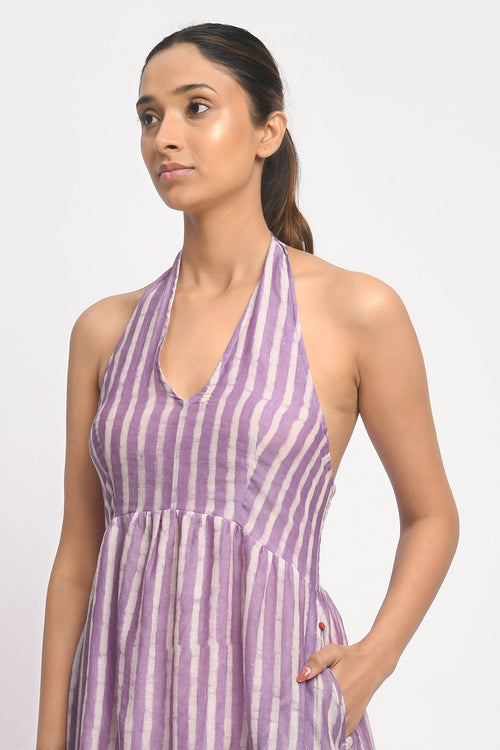 Lilac Halter Dress