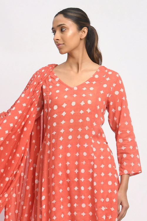 Coral Suit Set