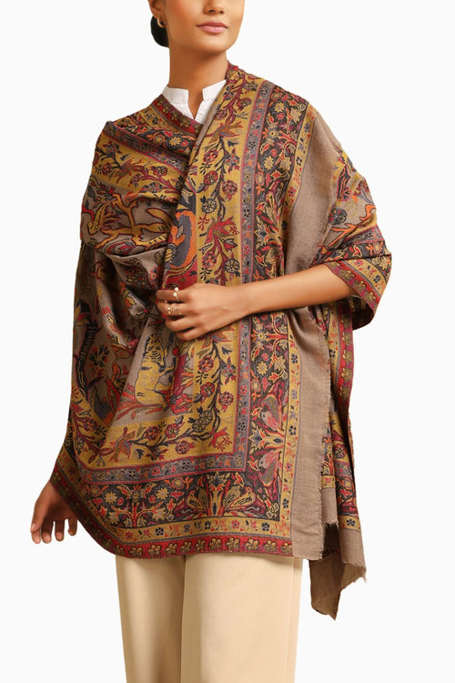 Cherry Cashmere Full Shawl
