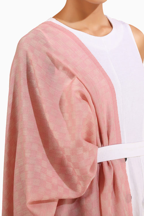 Louisa Cashmere Fine Wool Checkered Stole
