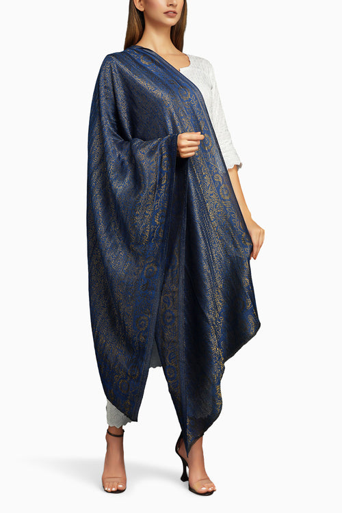 Handwoven Pashmina with zari stole