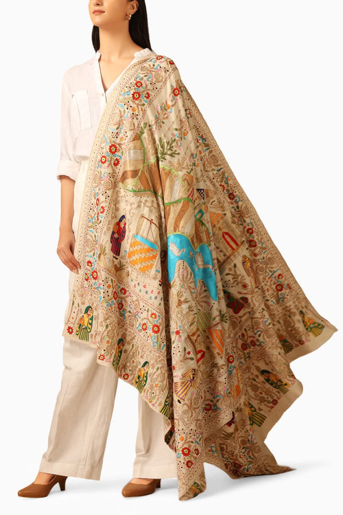 Aanshi Handmade Pashmina Shawl