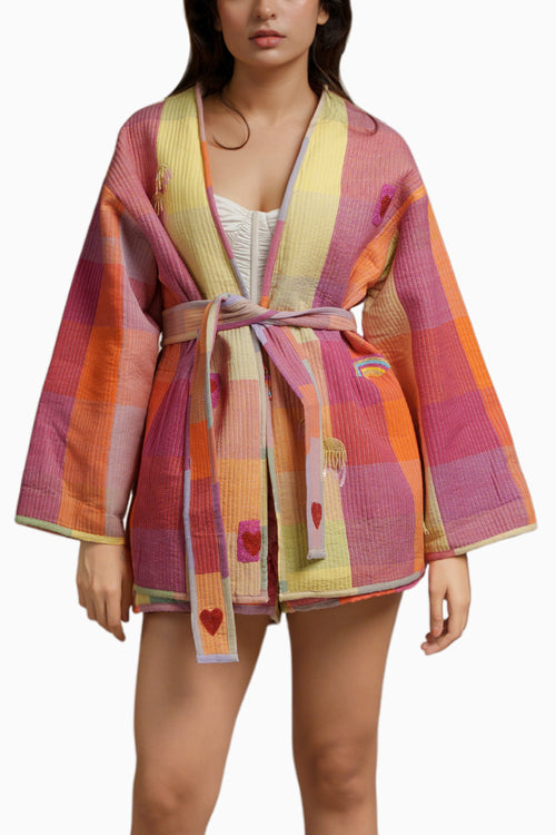 Rainbow Jacket with Shorts